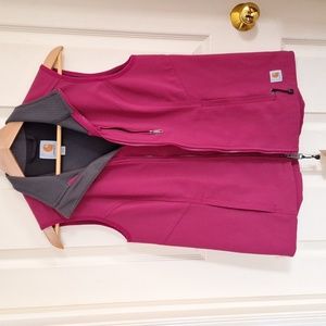 NWT WOMEN'S CARHARTT RAIN DEFENDER DENWOOD SOFT SHELL VEST SZ SML PINK